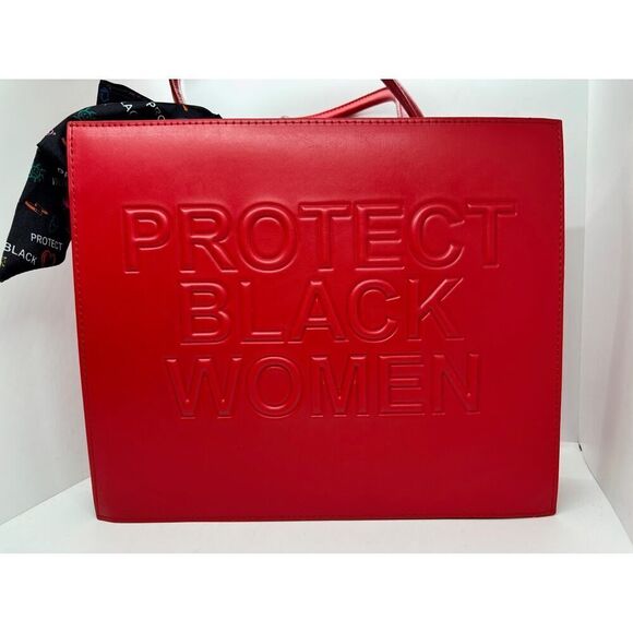 NWT Vaeltaja Protect Black Women LRG Satchel Handbag Crossbody RED Faux Leather - Picture 1 of 8